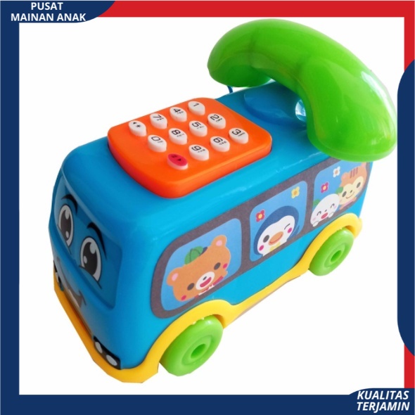 ( PROMO ) Mainan Bus Telepon Music / Mainan Anak / Mainan Anak Perempuan / BUS PHONE TOYS TERBARU