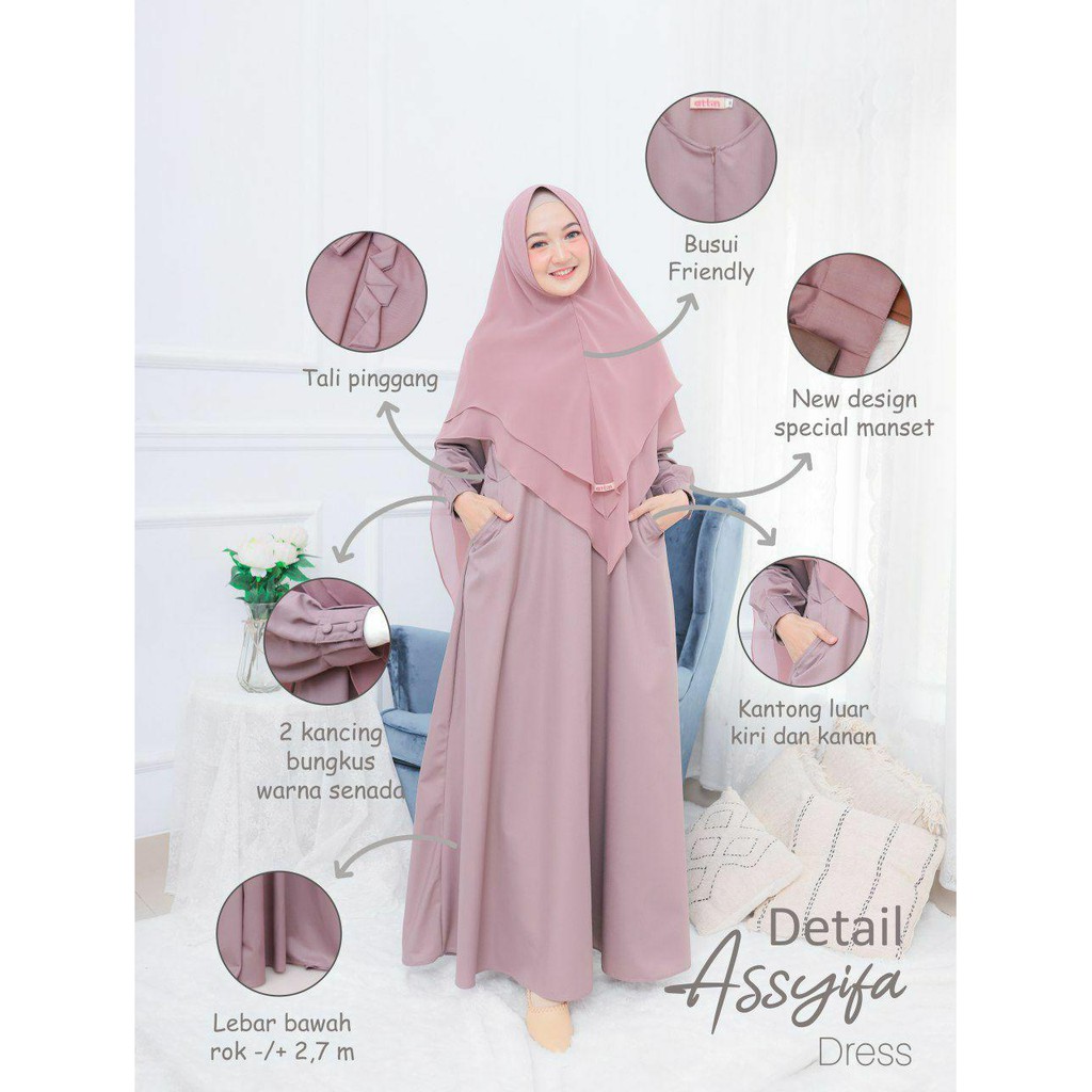 Dress/Gamis Assyifa By Attin