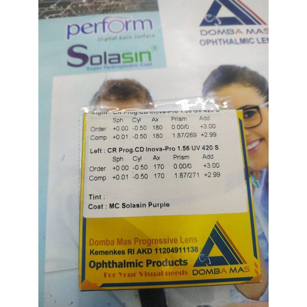 LENSA PROGRESIV GOSOK MINUS+ CLINDER+PLUS KOMBINASI
