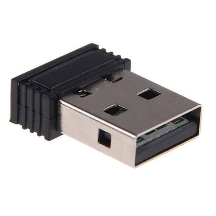 Mouse Wireless 2.4Ghz Ergonomic with USB Dongle Nano Receiver - Black