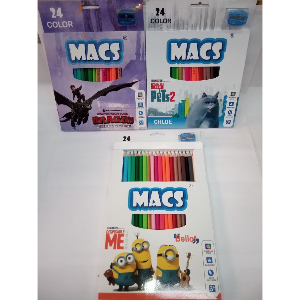 

Pensil Warna 24 warna MACS