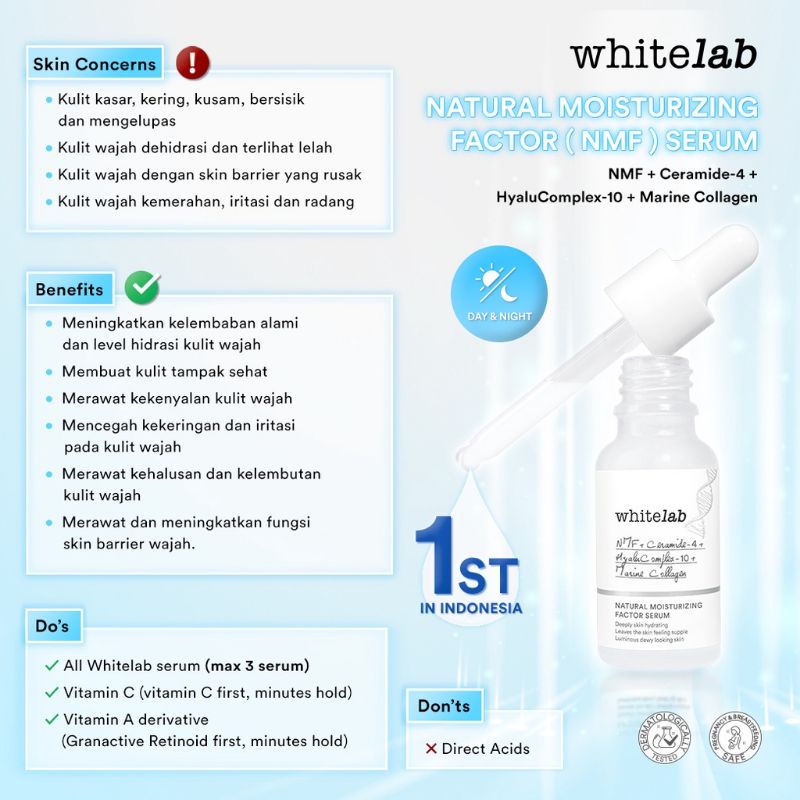 Whitelab Natural Moisturizing Factor (NMF) Serum