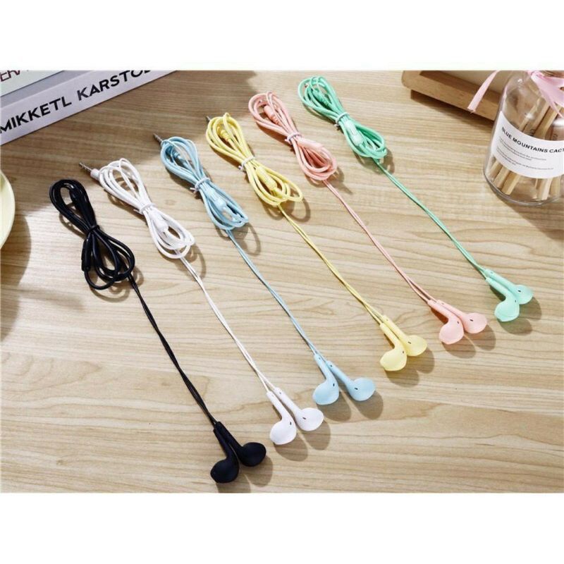 Headset Handsfree U19 Macaron Mate Color Hifi Extra Bass with Mic / Headset Macaron U19