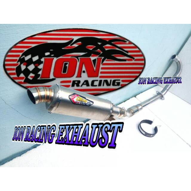 Knalpot racing Satria Fu karbu dan injeksi Creampie Oval Long
