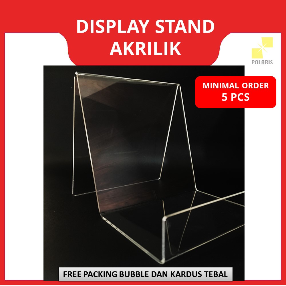 DISPLAY DOMPET/TAS AKRILIK-PENYANGGA BUKU ACRYLIC STAND-TEMPAT DISPLAY ETALASE HP