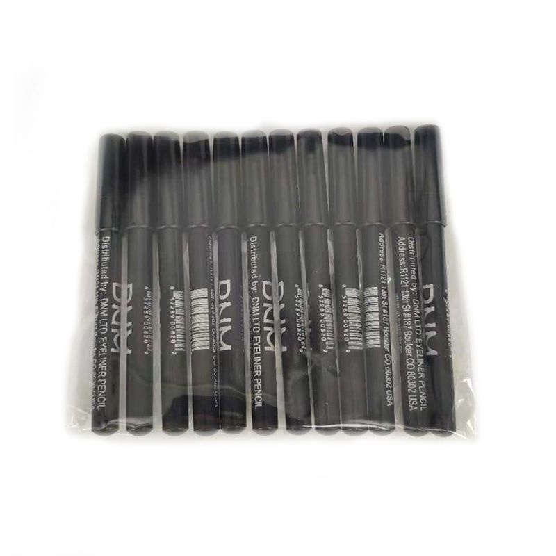 Pensil Alis Waterproof Eyebrow Pencil DNM Wood Long Lasting Celak Alis Warna Hitam Dan Coklat Original