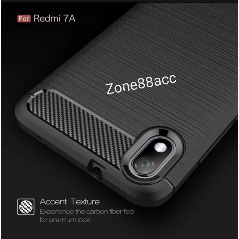 Redmi 7A Silicon Case Softcase iPAKY Carbon Casing Cover TPU