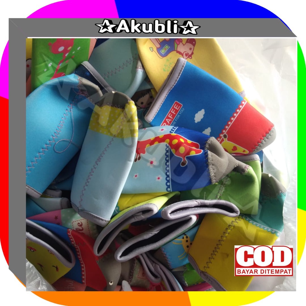 Akubli✰ COD  Sarung Botol Minum / Sarung botol kaca Bening 300Ml