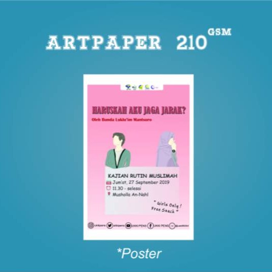 

CETAK ARTPAPER A3+ GRATIS POTONG UKURAN A4/A5/B5 CEPAT KILAT