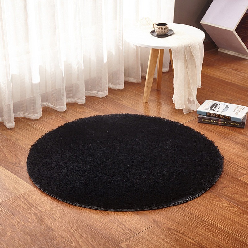 Karpet Bulu Lembut / Bulat Diameter 80CM