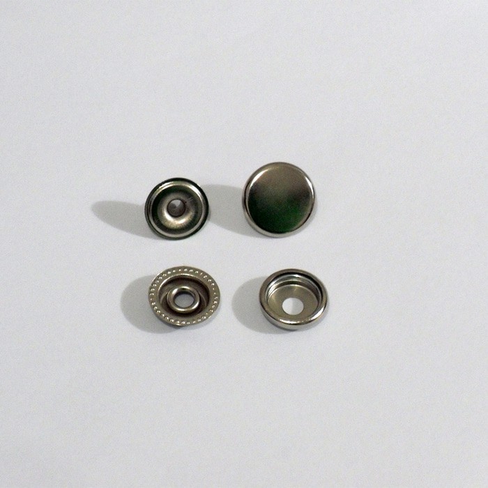 Kancing Jaket Nikel Silver (Kancing Kenop) 14 mm