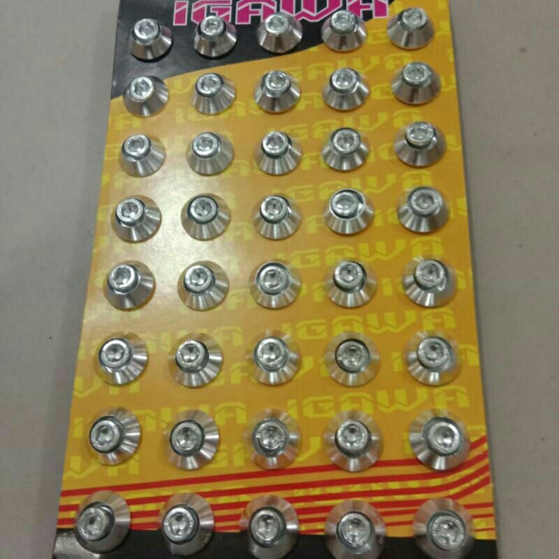 Baul L + plus Ring monel Variasi 1 pack Isi 40pcs Baut Monel Universal Motor