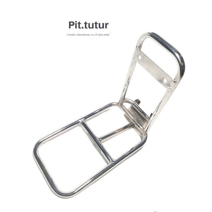 Rak Depan Sepeda Lipat Bagasi Folding Front Rack Front Block Seli