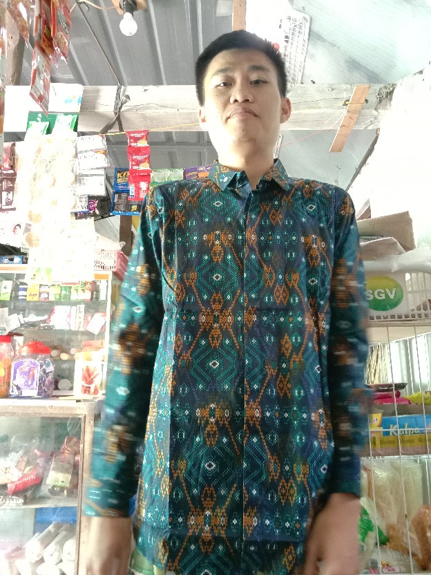 Sanvanina Kemeja Batik Songket Salju Lengan Panjang Pria | Harlem Tosca Songket E-1503