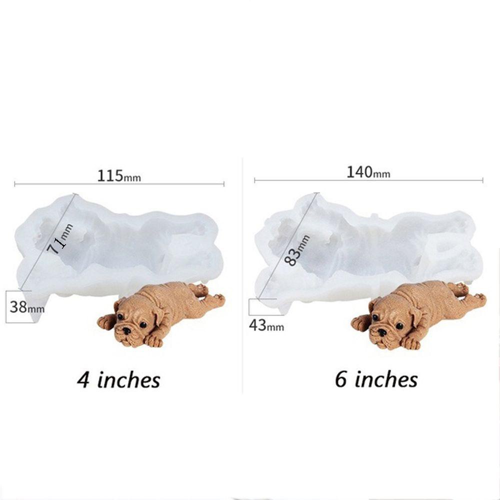 Chookyy Cetakan Silikon Anjing 3D Kartun Alat Dekorasi Kue Shar Pei Mousse Cake