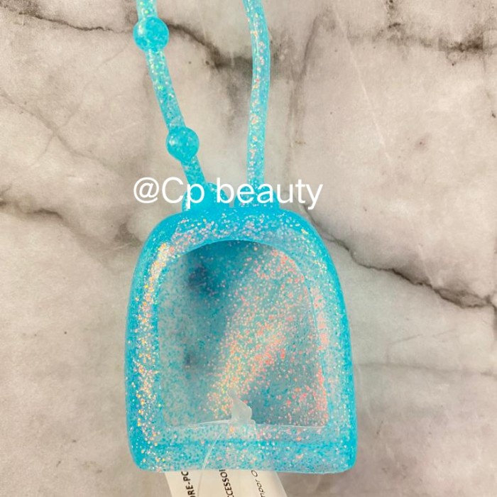 BBW POCKETBAC HOLDER GLITTER BLUE / HOLDER HAND SANITIZER POLOS
