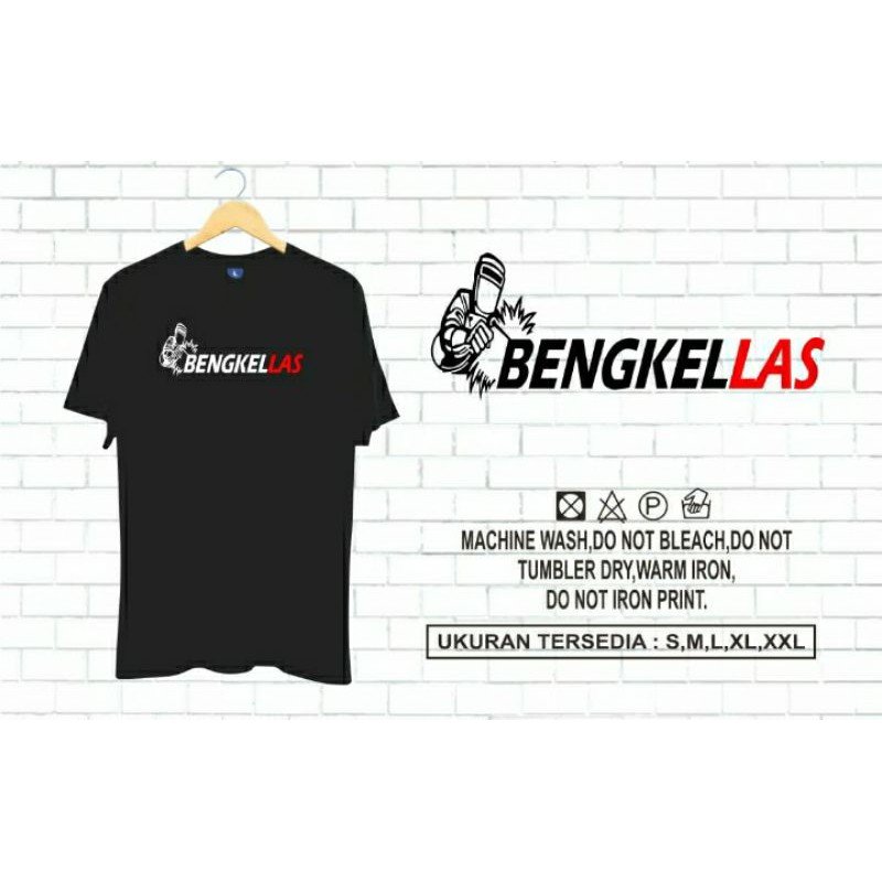 T-shirt Baju Kaos Distro BENGKEL LAS CUSTOM NAMA