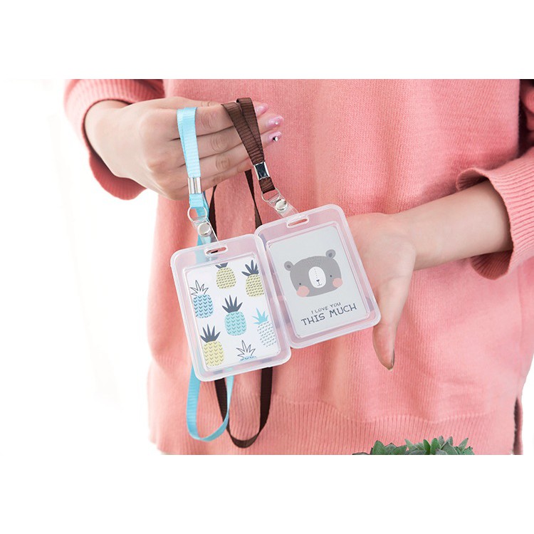 

TP063 Gantungan Kartu Akses Kartu Kerja Tali Kartu Nama ID Card Holder