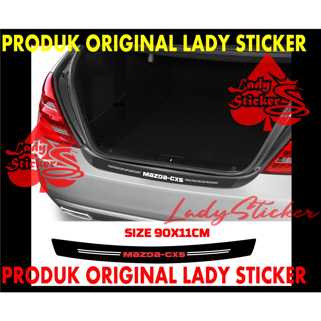 STIKER MOBIL MAZDA-CX5 STICKER CARBON 3D BUMPER BAGASI MOBIL MAZDA-CX5