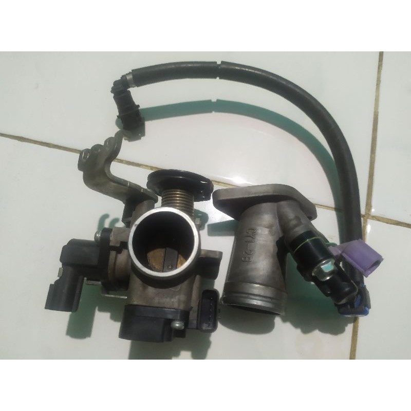 Trotle Bodi Vixion new set injektor ORIGINAL COPOTAN