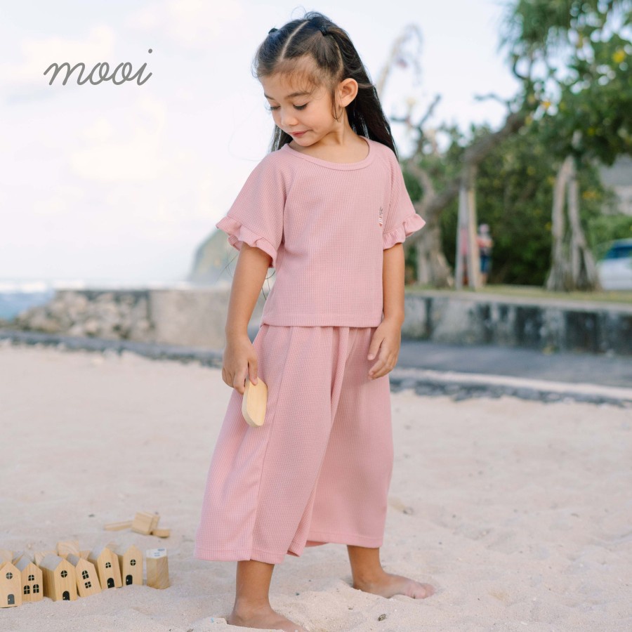 Mooi Setelan Anak Perempuan Noora Sleeve Ruffle Set