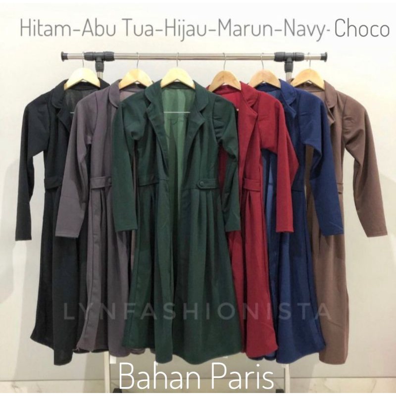 VIKA CARDY/LONG OUTER CARDIGAN WANITA MUSLIMAH/CARDI PANJANG POLOS MURAH/ZALINA-8