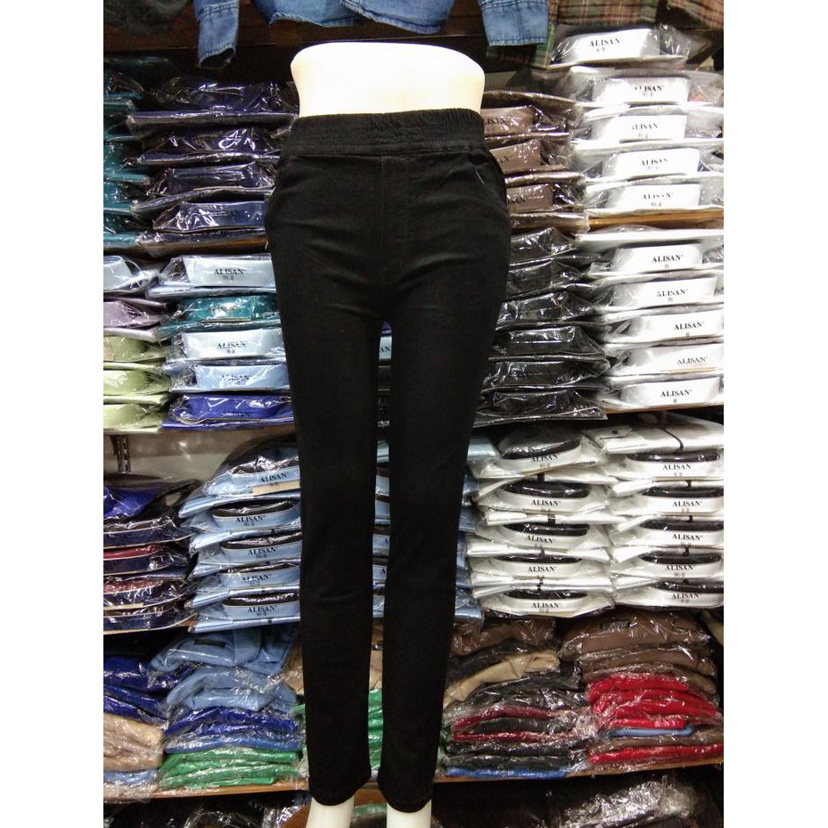 ZAINAB_SHOP60 JUAL CELANA JEANS WANITA GRAND WIDA PINGGANG KARET SIZE 27-38 MELAR TERPOPULER