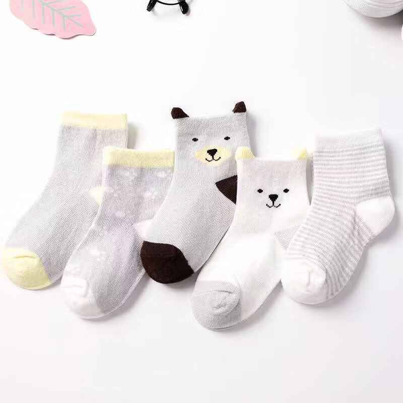 CHUBBI 8 Kaos Kaki Anak Laki Perempuan 5pcs/Set