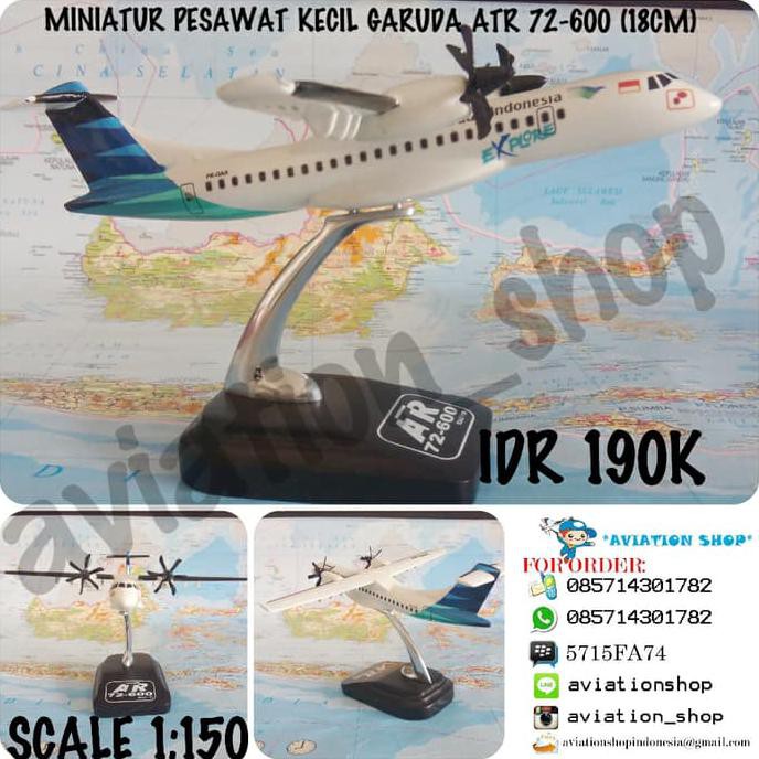 Miniatur Pesawat Atr 72-500 , Atr 72-600 Wings Air , Garuda , Kalstar - Termurah 