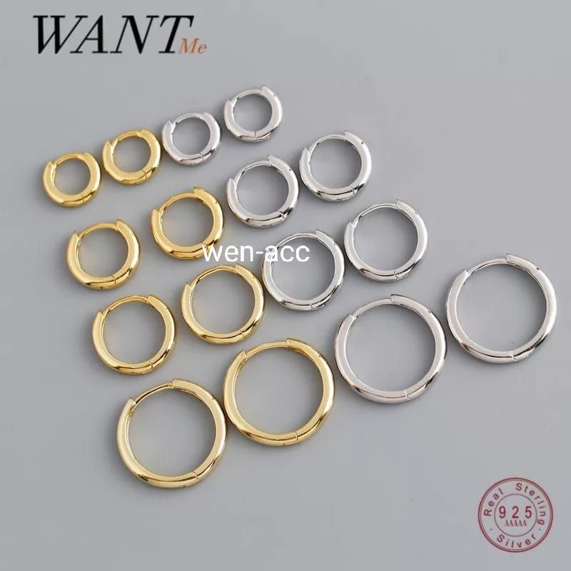 Anting Bulat Harga Per Pcs Bahan Titanium Anting Pria dan Wanita