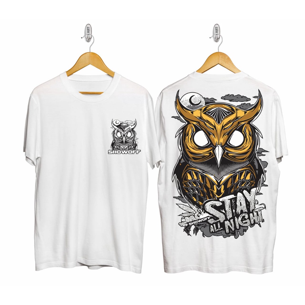Kaos murah Kaos distro murah baju  distro pria t-shirt murah combed30s SD OWL SERAM