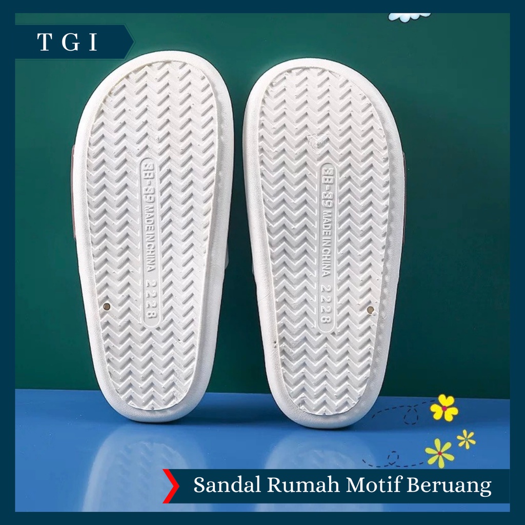 TGI - SANDAL SLIP ON BERUANG | SANDAL SLIP MOTIF BEAR SANDAL RUMAH BAHAN KARET PREMIUM | SANDAL KOREAN STYLE | SANDAL RUMAH LUCU | SANDAL RUMAH ANTI SLIP | SANDAL RUMAH PREMIUM | SANDAL PREMIUM | SANDAL HIGH QUALITY | SANDAL KARET | SANDAL JEPIT