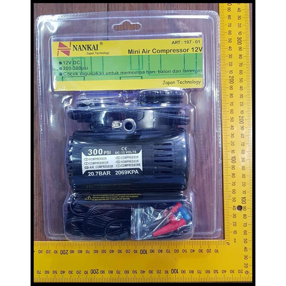 TERLARIS MINI AIR COMPRESSOR / POMPA ANGIN MOBIL / KOMPRESOR MINI KENMASTER
