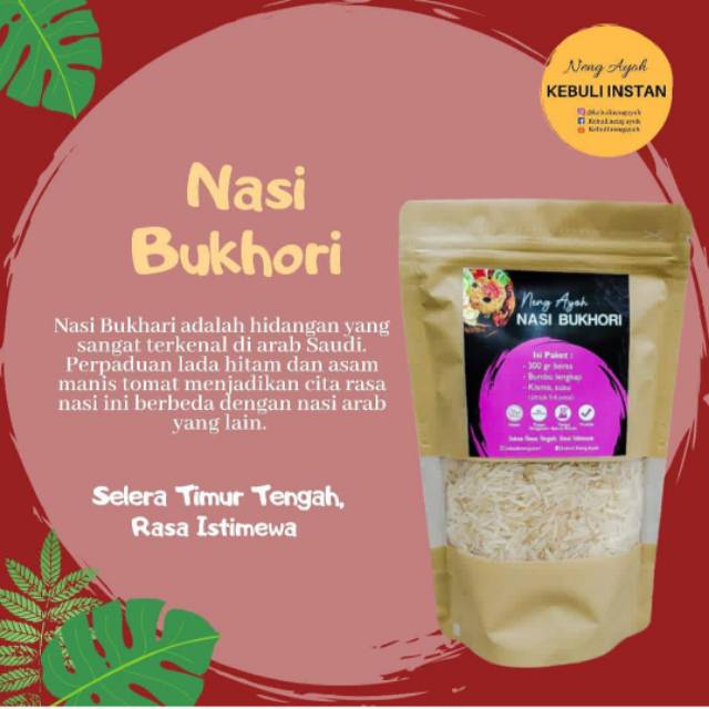 

Nasi Arab (NaSar) Bukhori Instan 350g