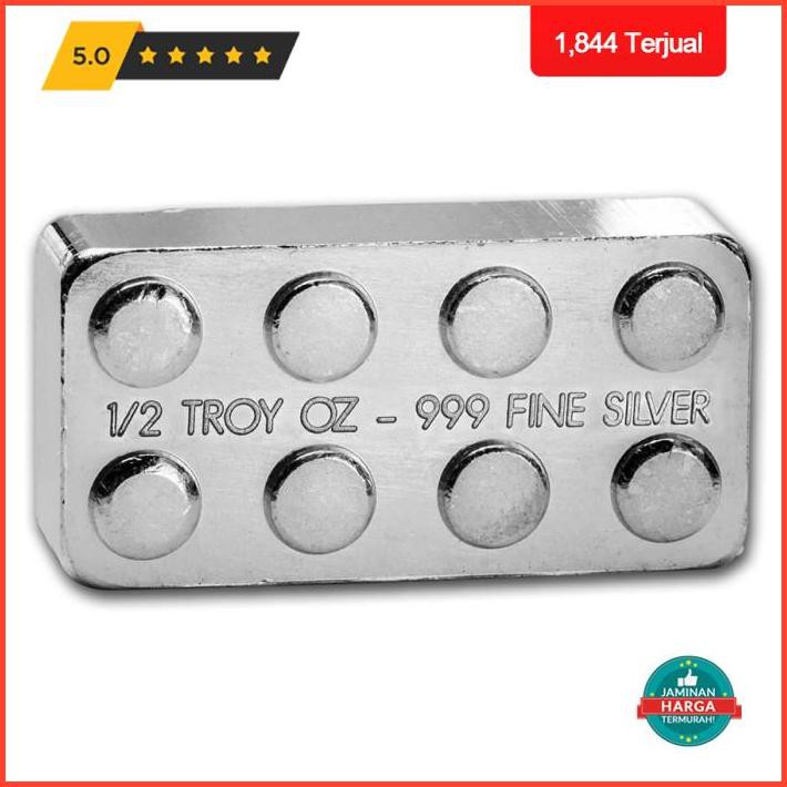 Super Sale Building Block Silver Bar 4 X 2 Stud - 1/2 Oz Silver Promo