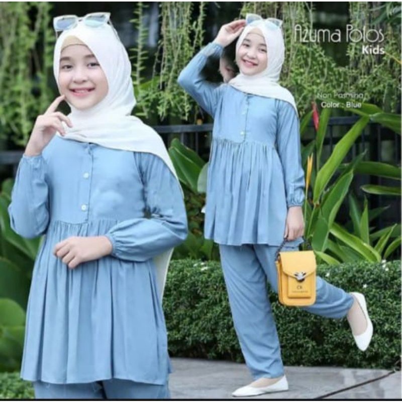 Baju Stelan Anak // Stelan Anak Perempuan // Azuma Set 1-12 Tahun