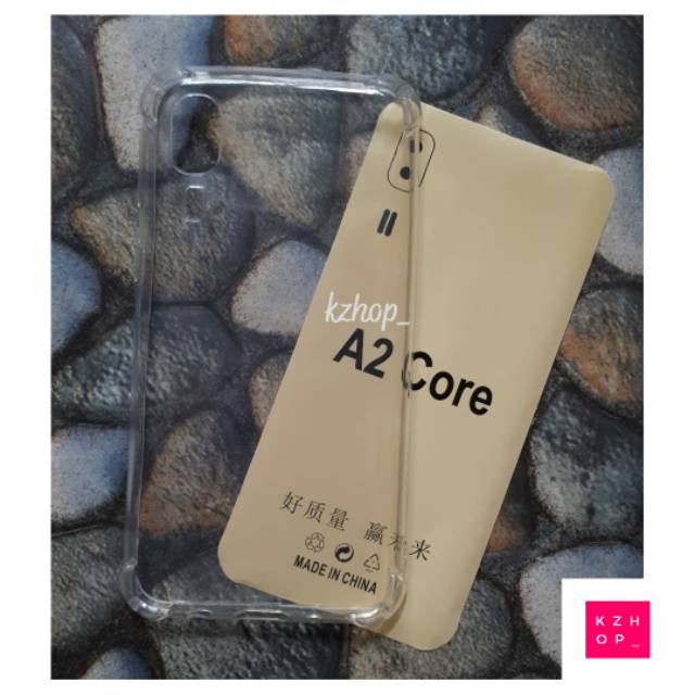 Anticrack Samsung Galaxy A2 Core a2core Softcase Anti Crack Bening Transparan Cover Case Casing Soft