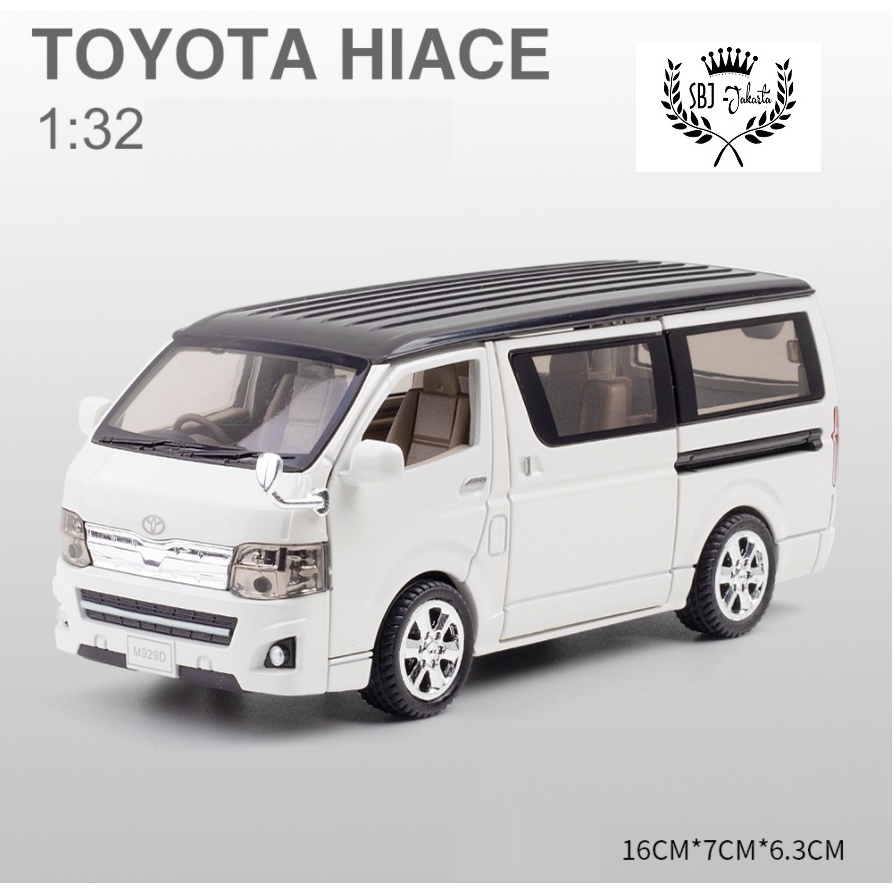 DIECAST MINIAUTO MOBIL TOYOTA HIACE CLASSIC METAL SERIES SKALA 1:32