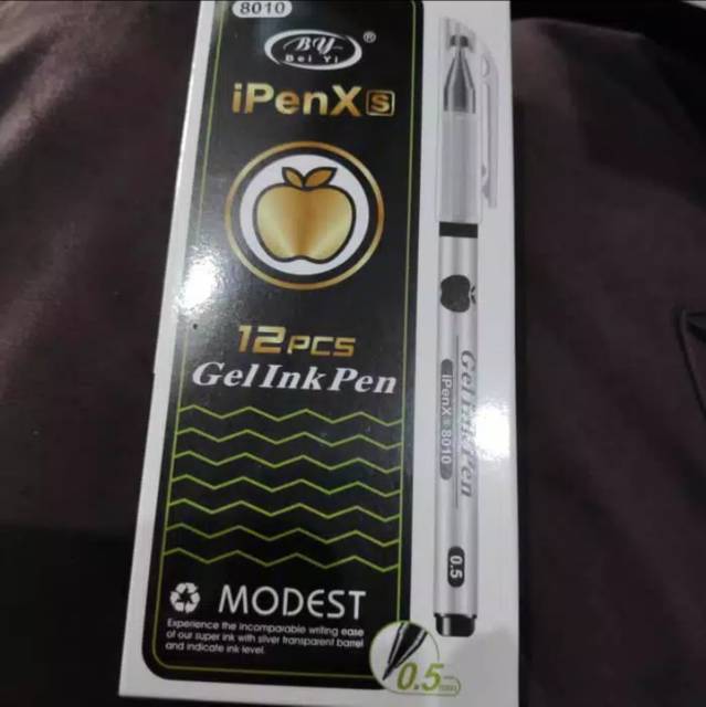 BALLPOINT GEL INK HITAM / PULPEN INK MURAH