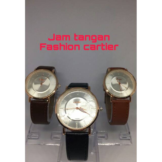 Jam tangan cowo Cartier kulit SUPER MURAH