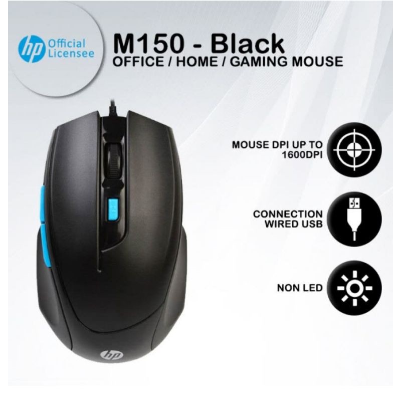 Mouse HP M150 ORIGINAL RESMI Garansi 1 Tahun