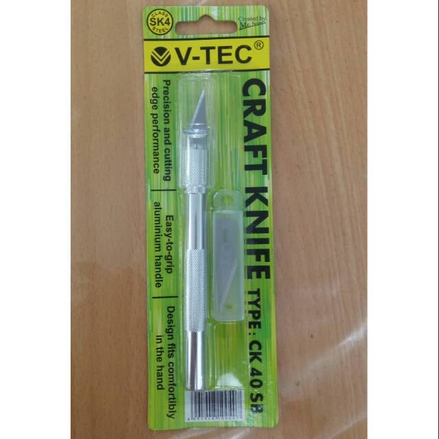 

UKIR-ALAT- V TEC CRAFT KNIFE CK-40 SB CUTTER PEN / PISAU UKIR PLUS REFIL -ALAT-UKIR.