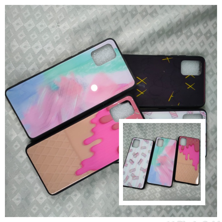 HARD CASE FUZE GLASS KARAKTER KACA ANTI LECET REALME 5 PRO