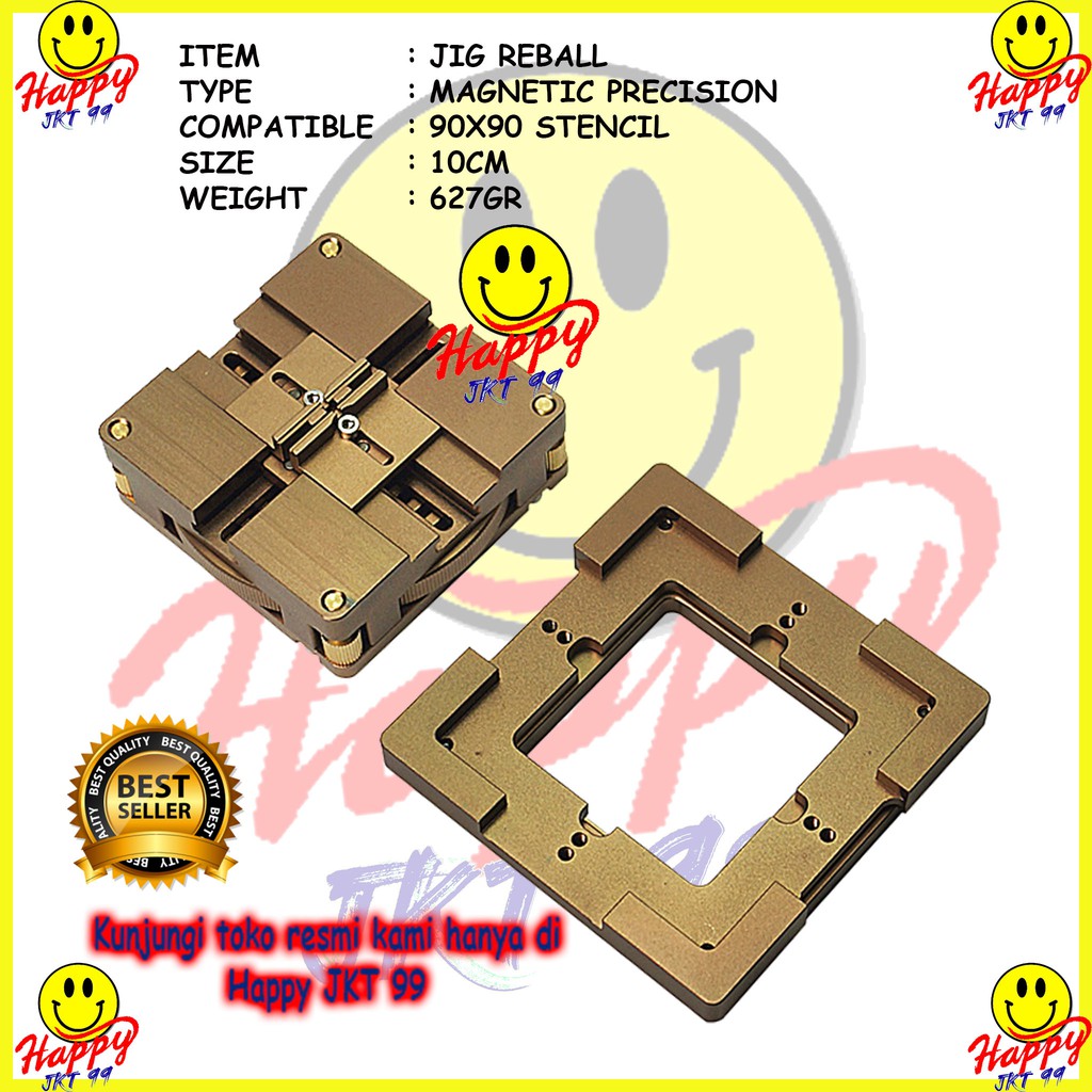 [ HAPPY JKT 99 ] REBALLING STATION JIG HONTON R90 GOLD PS3 MAGNET 90X90 80X80 ORIGINAL