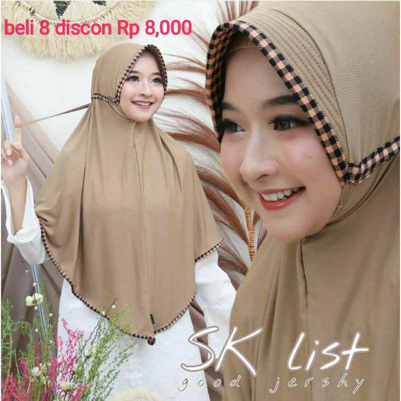 JILBAB INSTAN SERUT INAYAH KOTAK /Hijab KHIMAR SERUT JUMBO