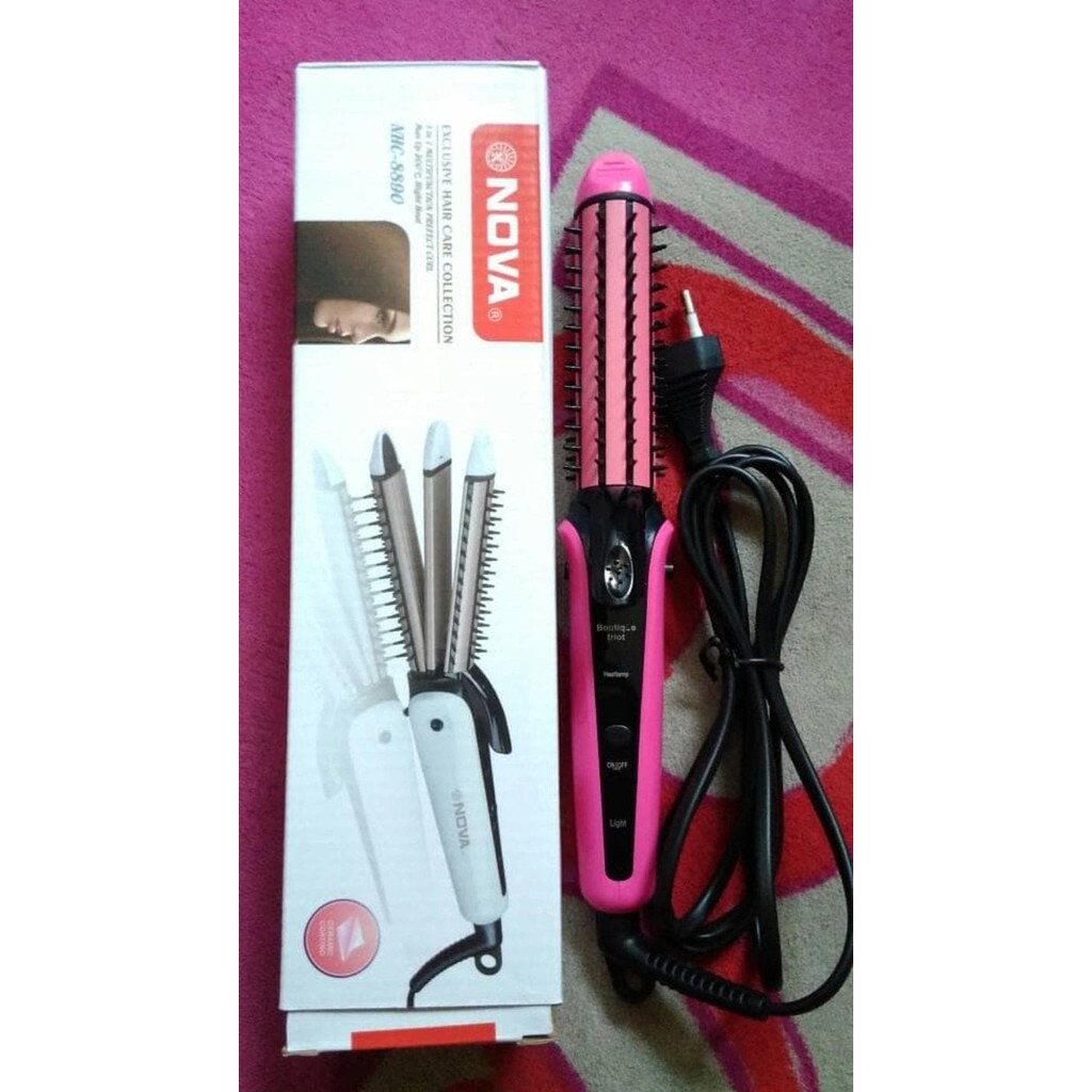 [COD] CATOKAN SISIR 3IN1 NOVA NHC-8890  INOVASI TERBARU PENGERITING PELURUS RAMBUT 3 FUNGSI PRAKTIS