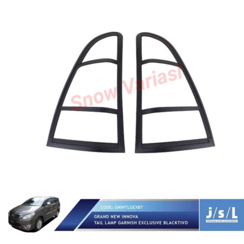 Paket Garnish Depan Belakang Outer Handle Tank Cover Grand innova 2012 2014 2015 Hitam Doff Dop