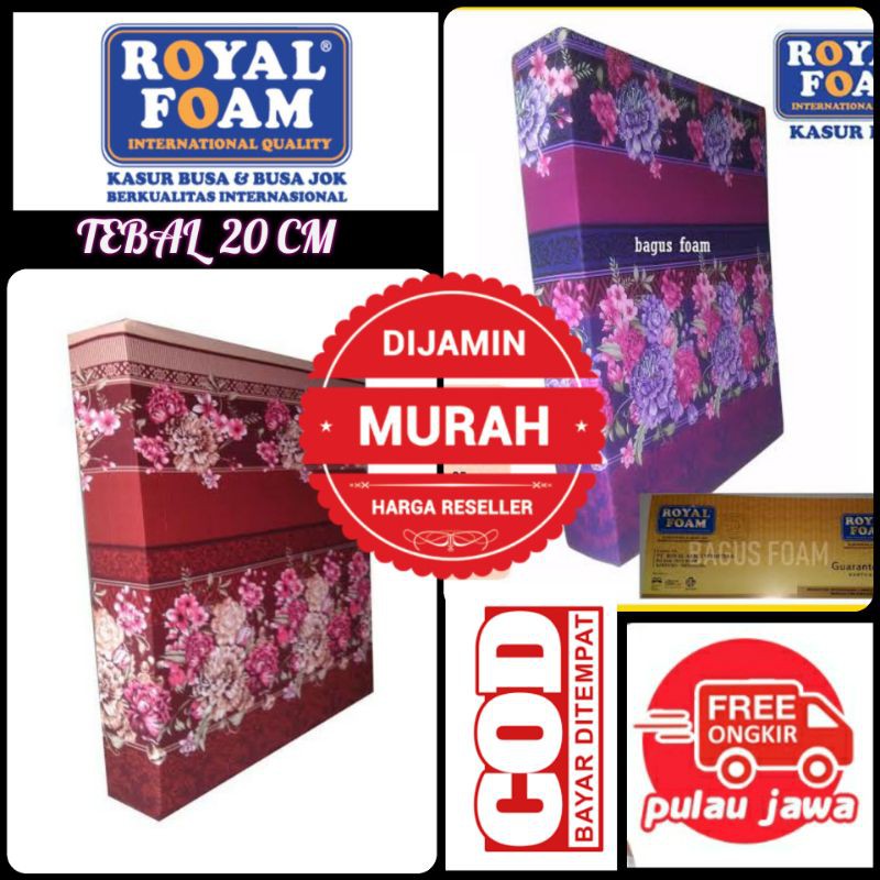Kasur Busa Royal Foam Tebal 20cm D22 [COD]