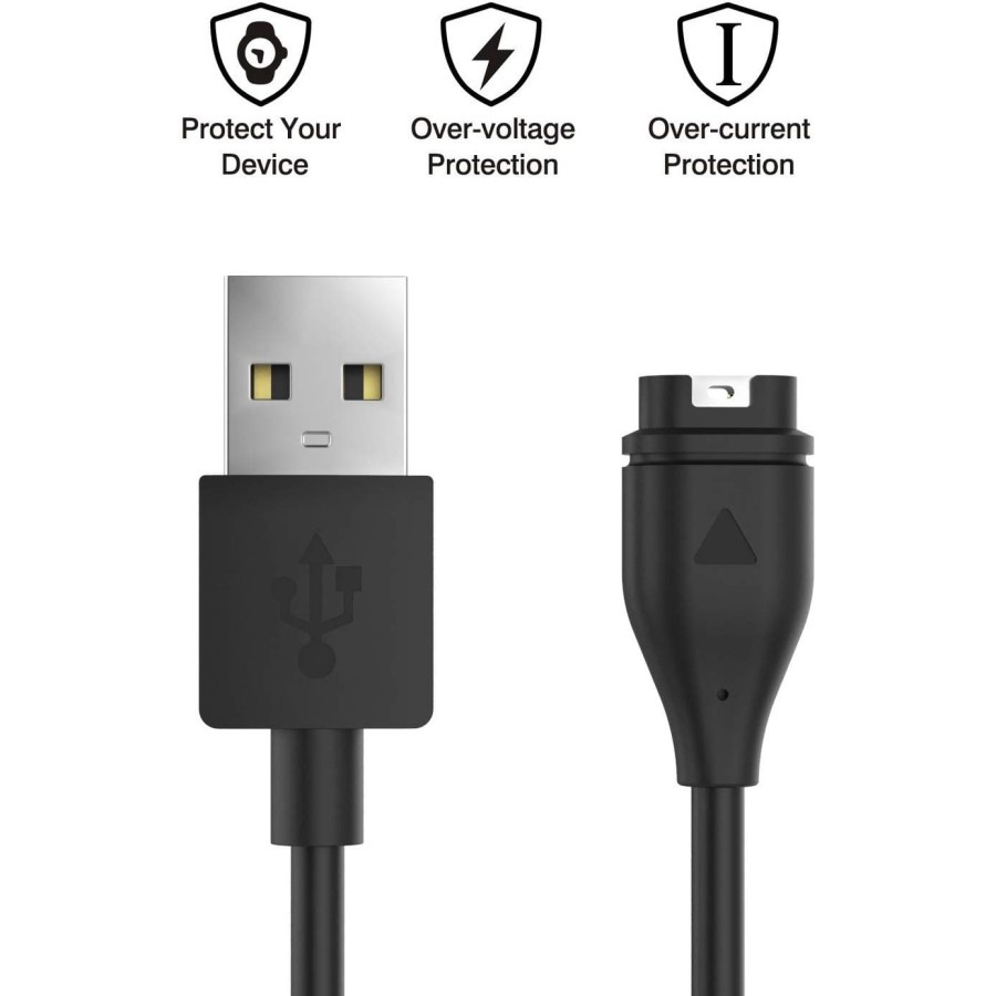 Cable Kabel Charge Charging Data Untuk GARMIN Forerunner 55 - USB A / Type C