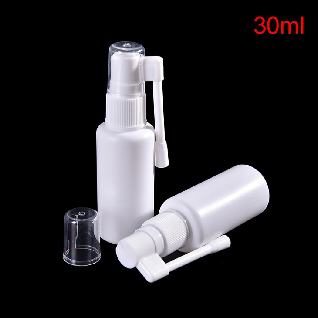 2pcs Botol Semprot Kosong Bahan Plastik Warna Putih Ukuran 10 / 20 / 30 / 50ml